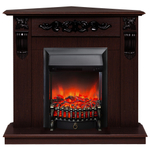 Каминокомплект Real Flame Dominica Corner DN с очагом Fobos Lux Black (угловой) (без пульта)