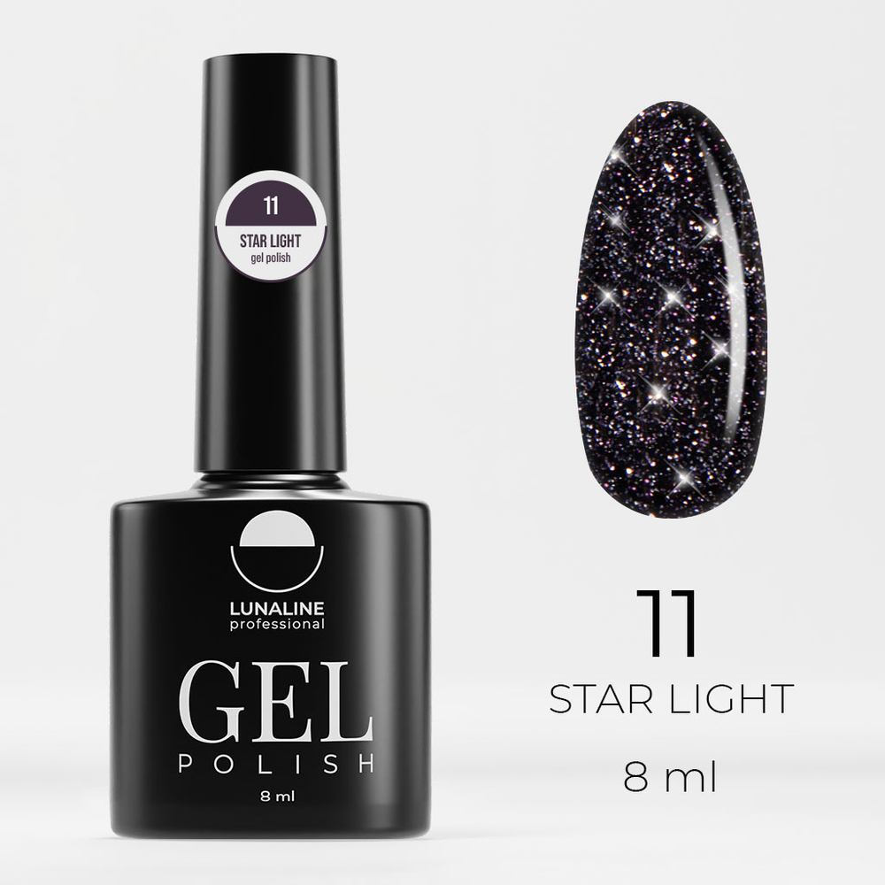 Гель-лак LunaLine Star Light светоотражающий 11 8 мл