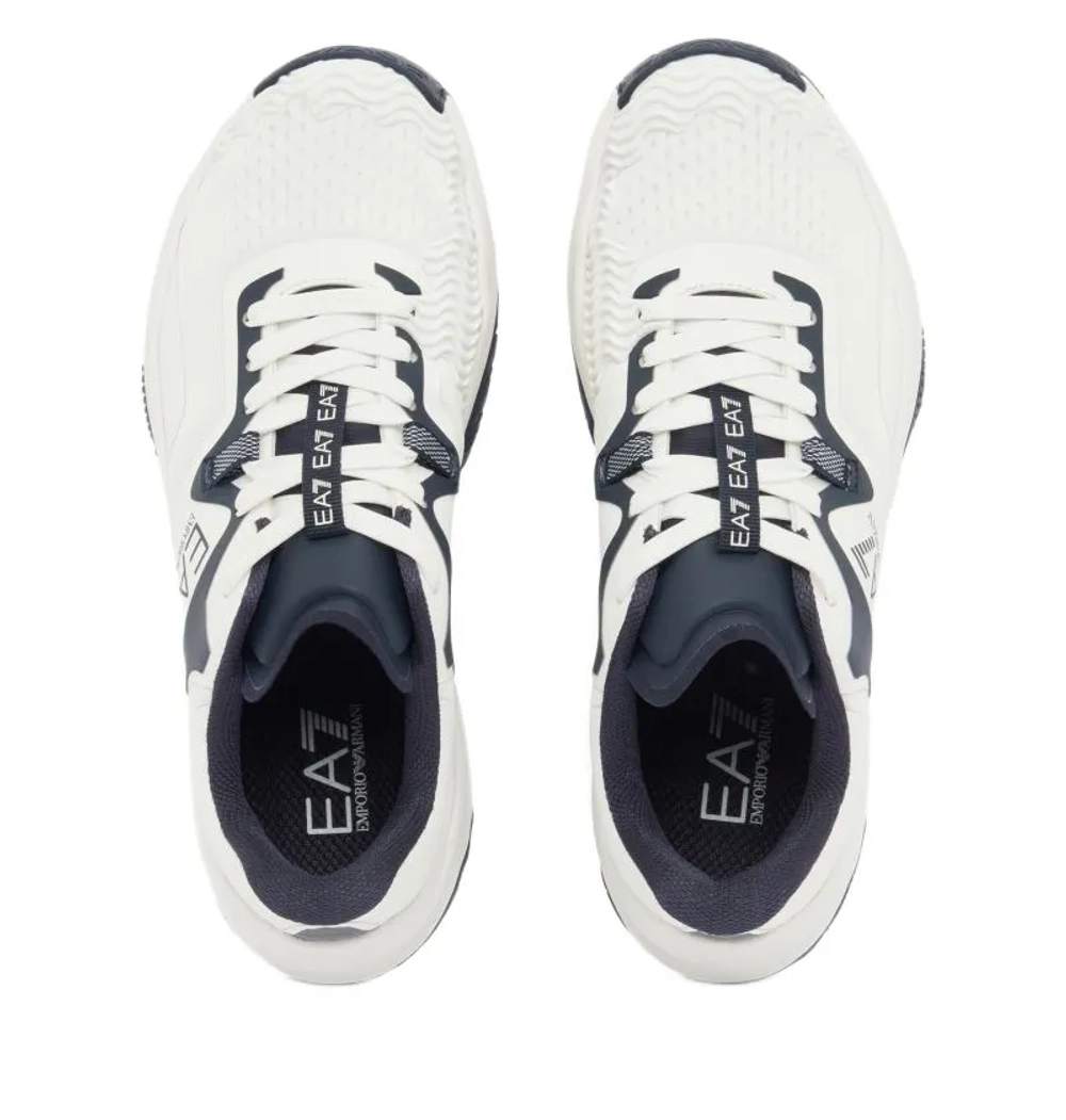 Теннисные кроссовки EA7 Unisex Woven Sneaker - white/sky captain