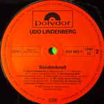 Udo Lindenberg ‎– Sündenknall (Германия 1985г.)