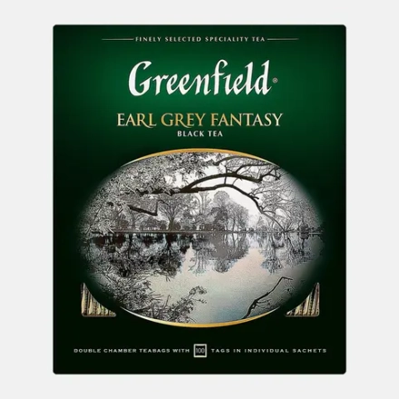 Чай черный Greenfield Earl Grey Fantasy 100пак 200г
