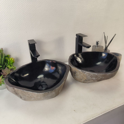 Раковина из речного камня ПАРА! RS-65339 40x36x15 0865