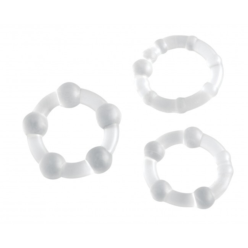 Набор эрекционных колец Pro Rings (Цвет: прозрачный)