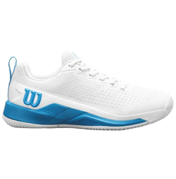 Мужские теннисные кроссовки Wilson Rush Pro 4.5 - white/white/atomic blue