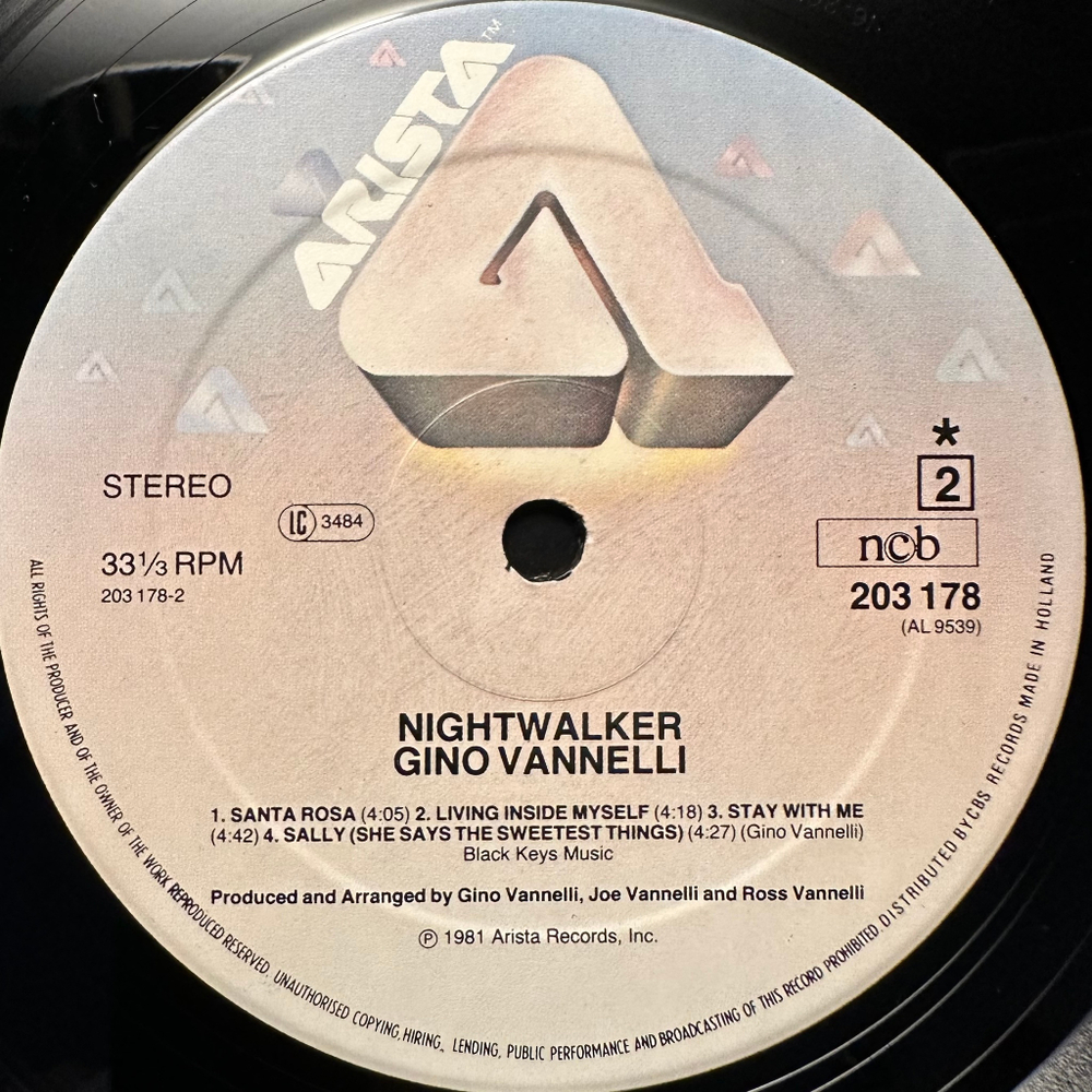 Gino Vannelli - Nightwalker (Скандинавия 1981г.)