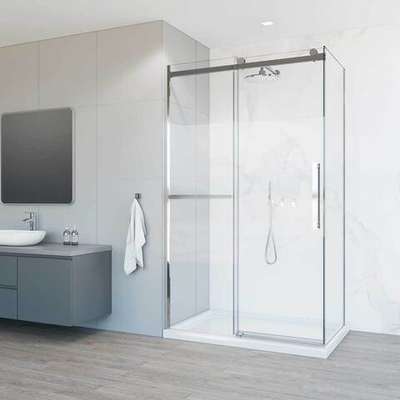 Душевой уголок Комо Софт (Como Soft) VSR-1CS8013CL, 1300*800, хром, стекло прозрачное,