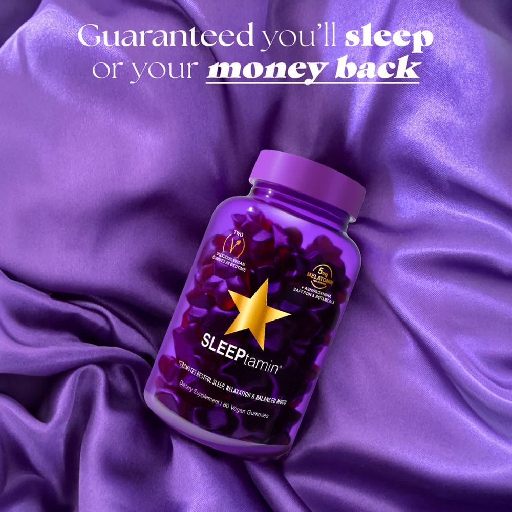 HAIRtamin, SLEEPtamin®, жевательные мармеладки, сладкие сны с ягодами, 60 веганских жевательных таблеток