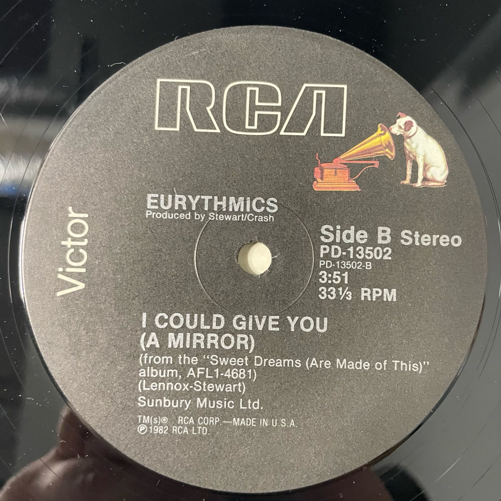 Винтажная виниловая пластинка LP Eurythmics Sweet Dreams (Are Made Of This) (США 1983) Maxi Single