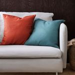 Чехол на подушку IKEA EBBATILDA (ЭББАТИЛЬДА), Бирюзовый, 50x50 см
