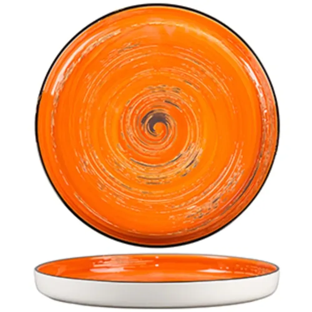 Тарелка с бортом d 28 см h3,1 см Texture Orange Circular P.L. Proff Cuisine [3]