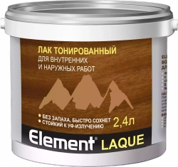 Лак Alpa Element Laque водный тонированный рябина 2,4л