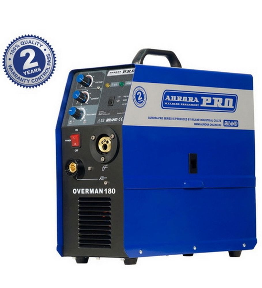 Инверторный сварочный полуавтомат AuroraPRO OVERMAN 180 (220В) Инверторный сварочный полуавтомат AuroraPRO OVERMAN 180 (220В)
