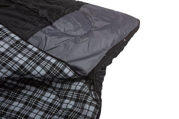 Спальный мешок INDI Vermont R-zip от -8 °C (одеяло с подголовником, фланель, 195+35X90 см)