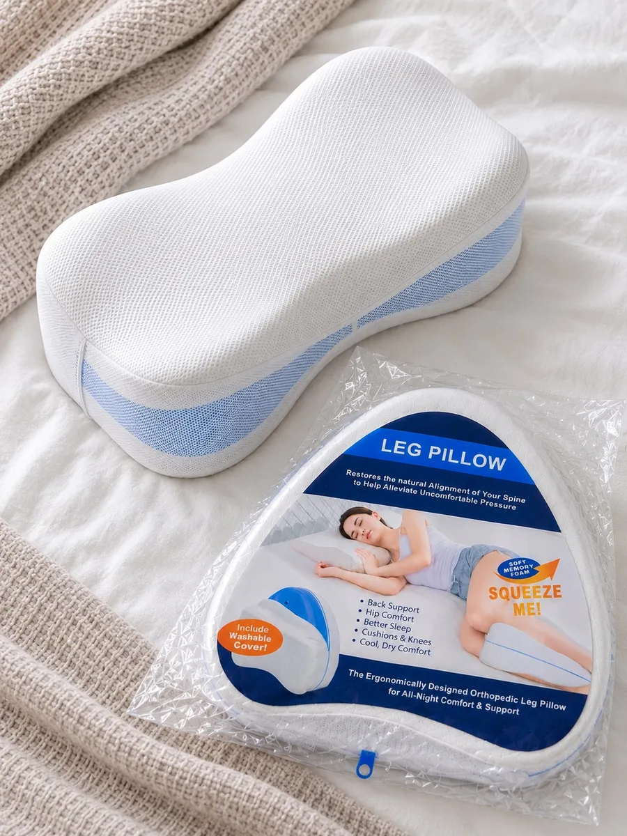 Ортопедическая подушка для ног Leg Pillow с эффектом памяти — фото 7