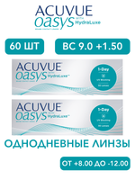 Однодневные контактные линзы Acuvue Oasys 1-Day (комплект 60 линз)