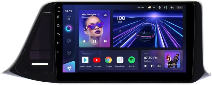 Магнитола для Toyota C-HR 2016-2023 (правый руль, вместо 200x100мм) - Teyes CC3 Android 10, Быстрая, CarPlay, SIM-слот