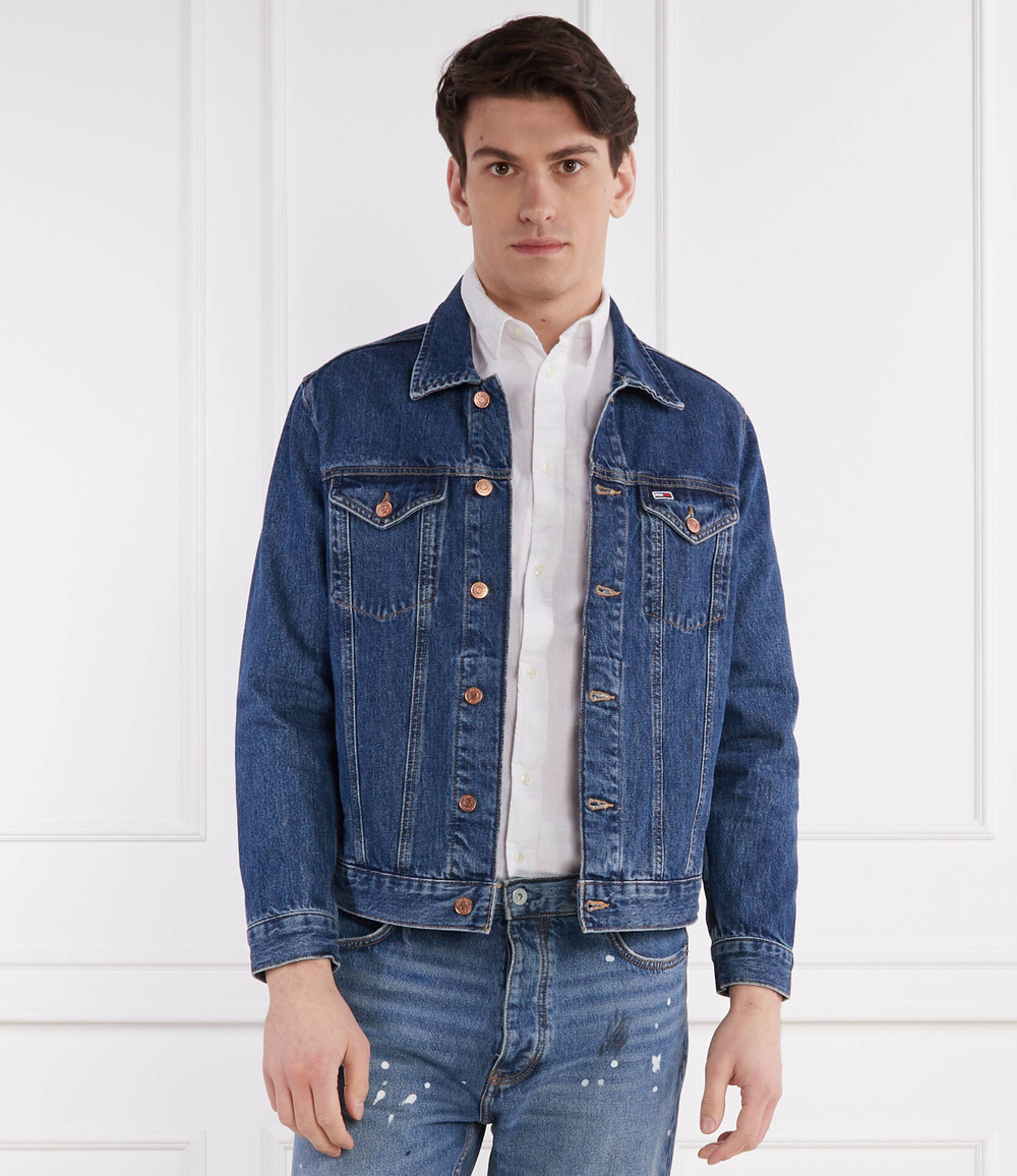 Джинсовая куртка Ryan Tommy Jeans - темно-синий(DM0DM18782)