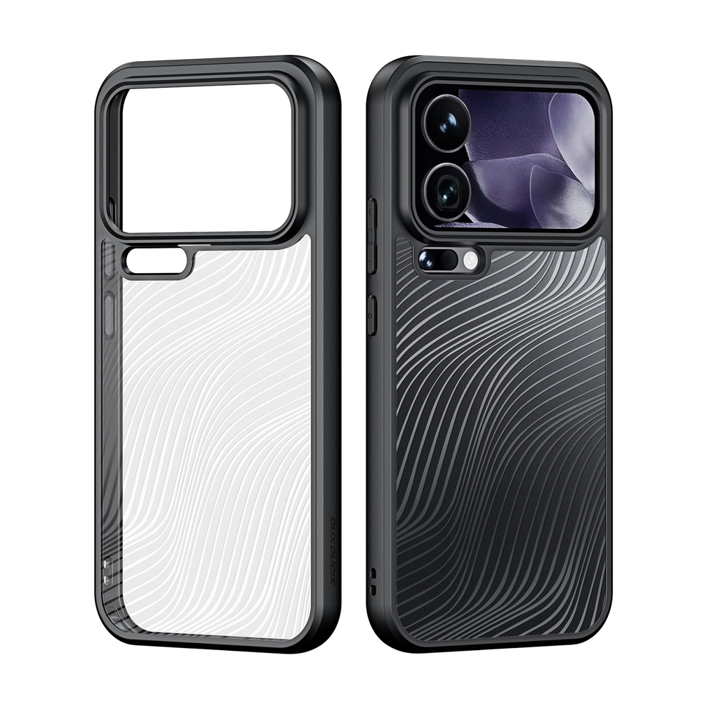 Чехол прозрачный с мягкими черными рамками для Xiaomi 17 Pro, Dux Ducis, серия Aimo Series Case