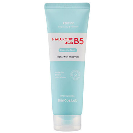 Пенка для умывания с гиалуроновой кислотой ShinCos.Lab Peptide Hyaluronic Acid B5 Cleansing Foam, 120мл