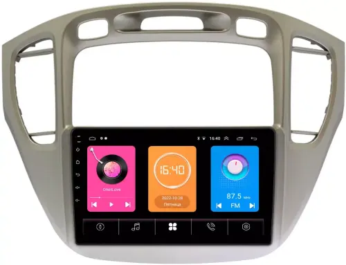 Магнитола для Toyota Highlander, Kluger 2000-2007 - GT9-409 на Android 10