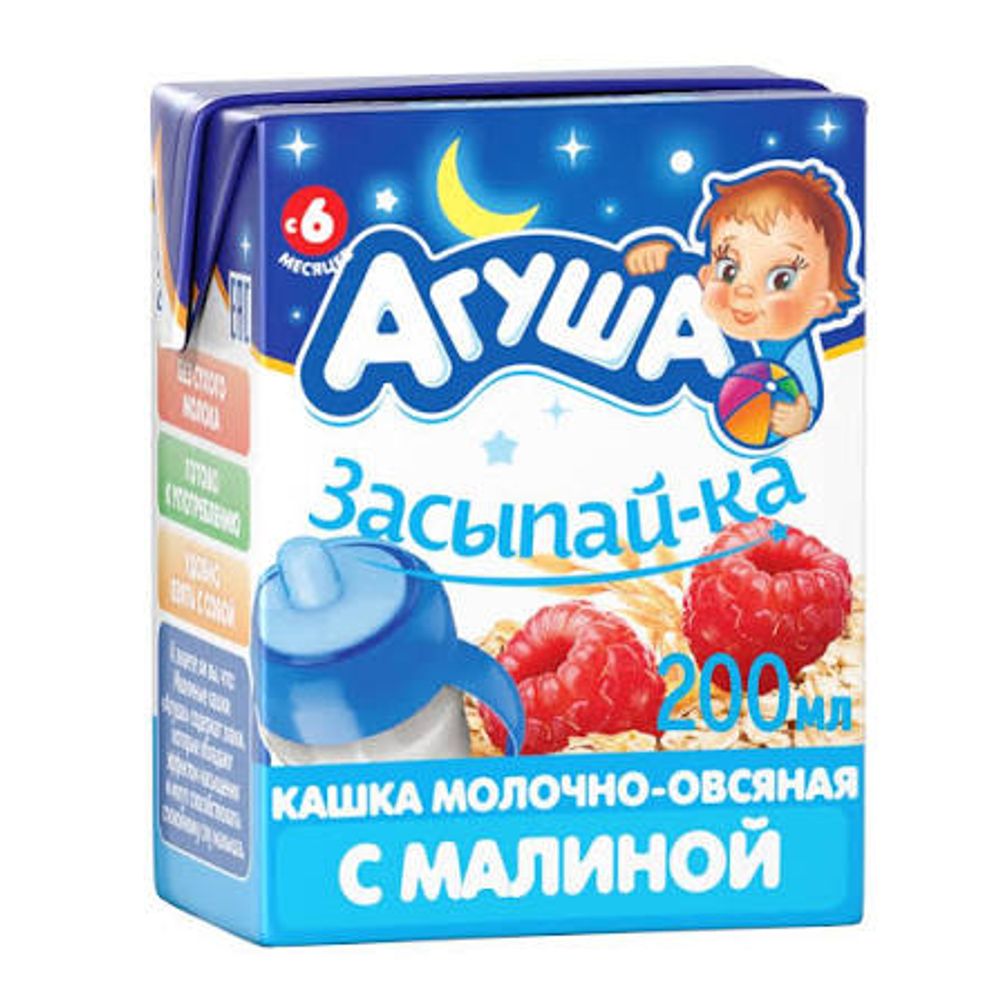 АгуВстав КашМол ОвсМал 2.5% 200мл 10Х НР