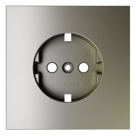 Накладка для розетки с заземлением Voltum S70 Шелк VLS000604