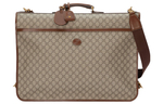 GUCCI Canvas With Leather Handbag Briefcase Men"s Brown