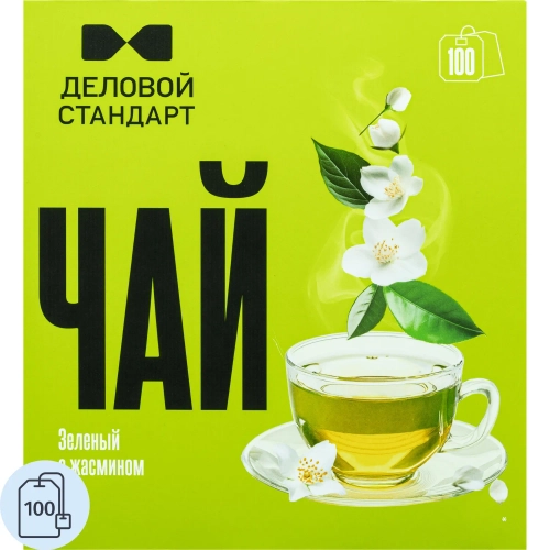 Чай зелёный Деловой Стандарт 100 пакетиков (жасмин)