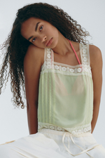 Топ с завязывающимися бретелями и низом-баллон - H&M
