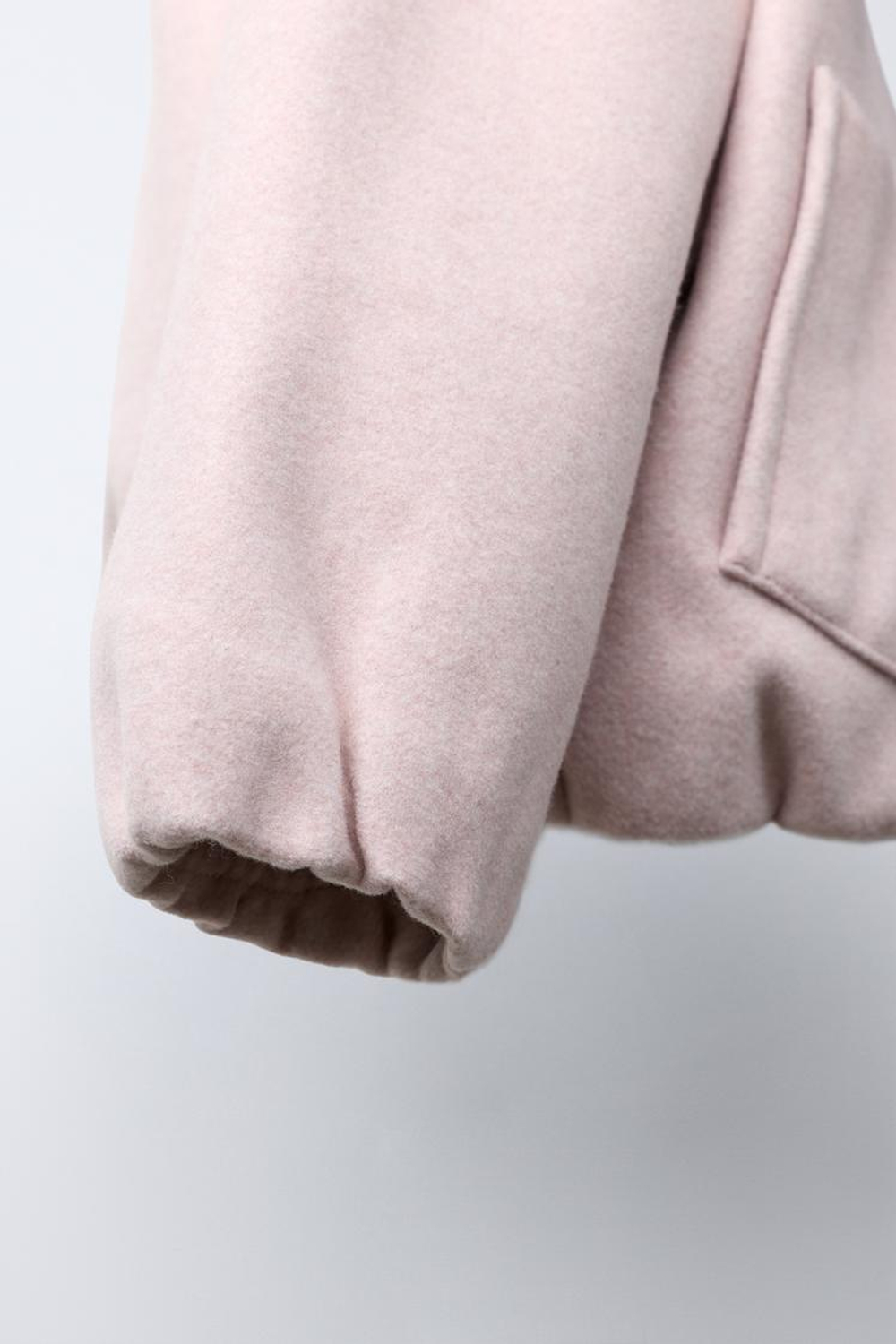 ZARA БОМБЕР С ВОЛНИСТОЙ ОТДЕЛКОЙ, РОЗОВЫЙ
