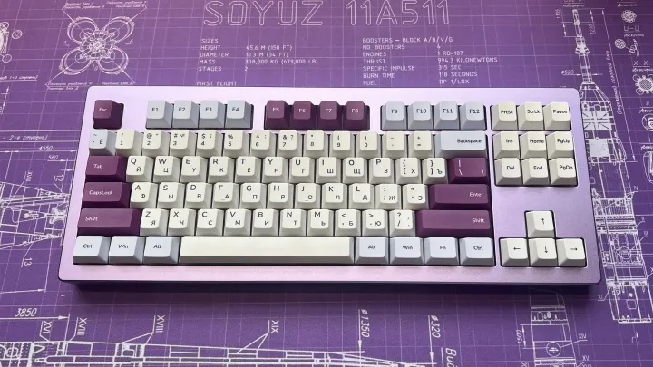Кастомная клавиатура Akko M3 Purple