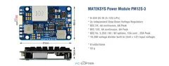 Модуль питания Matek PM12S-3 (BEC 5В/6А, 12В/6А, 5.25-8В/25А)