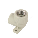 Угольник PP-R комбинированный серый Дн 25х3/4" ВР с креплением VALFEX 10120125Г
