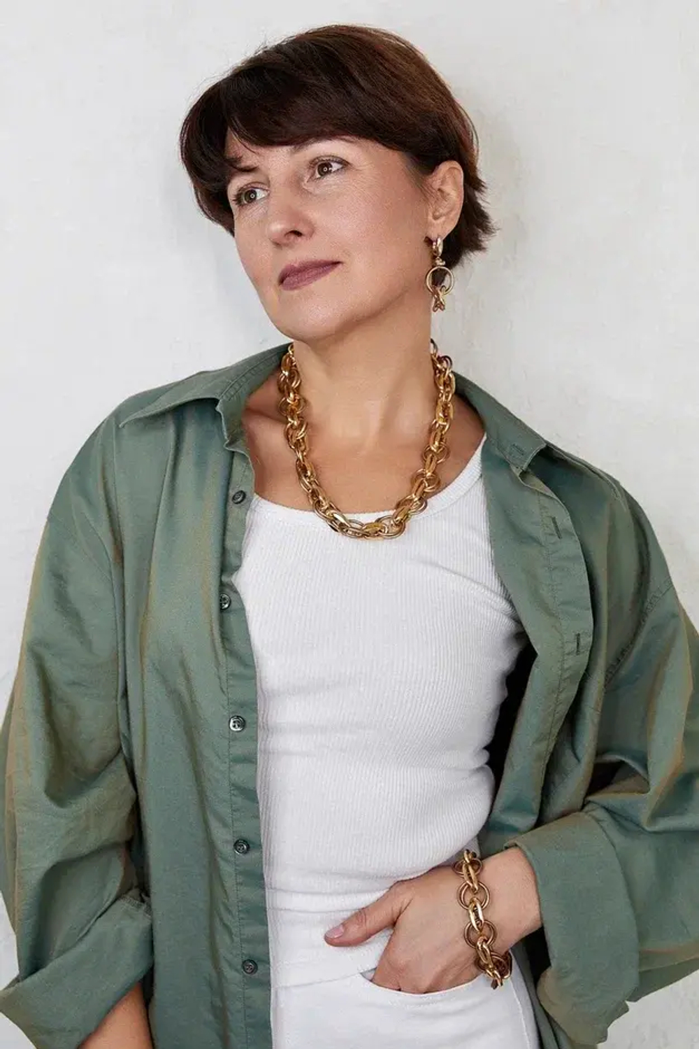 HMG 1275 Matt gold 2 см Серьги арт.0790