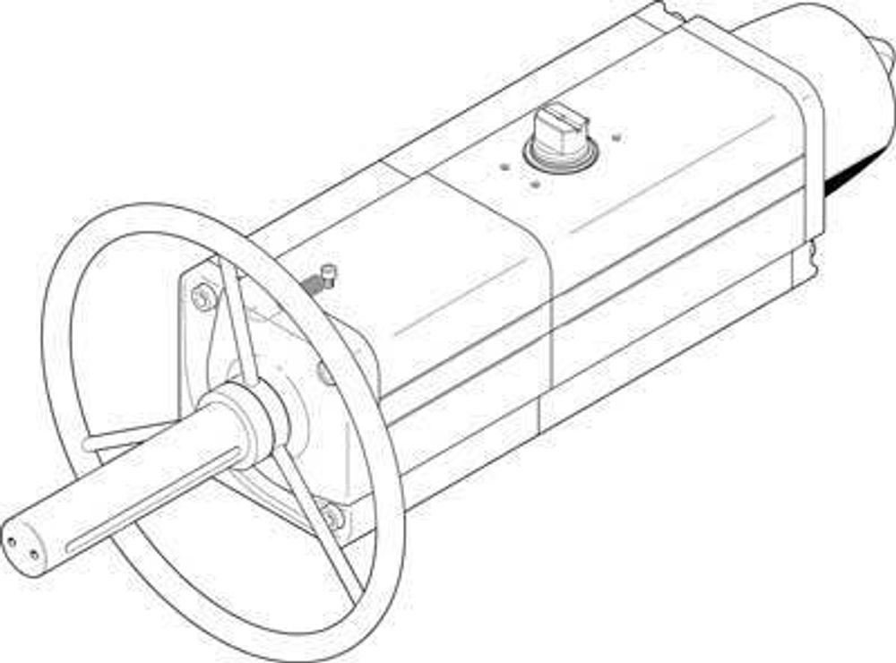 DAPS-0480-090-RS2-F1012-MW Неполноповоротный привод