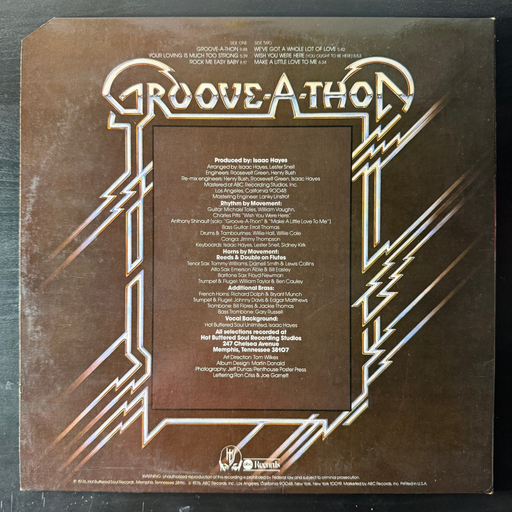 Isaac Hayes ‎– Groove-A-Thon (США 1976г.)