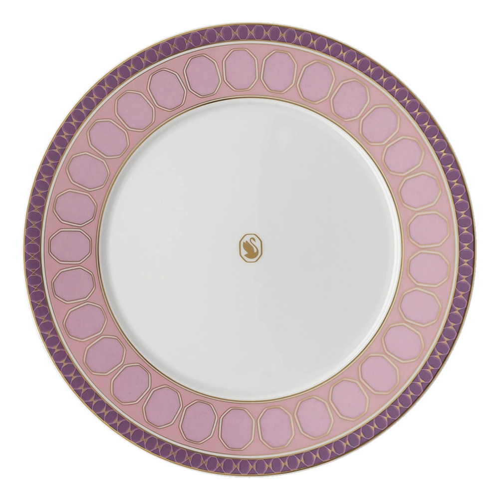 Набор из 2-х тарелок Rosenthal Swarovski "Signum Pink" 23см