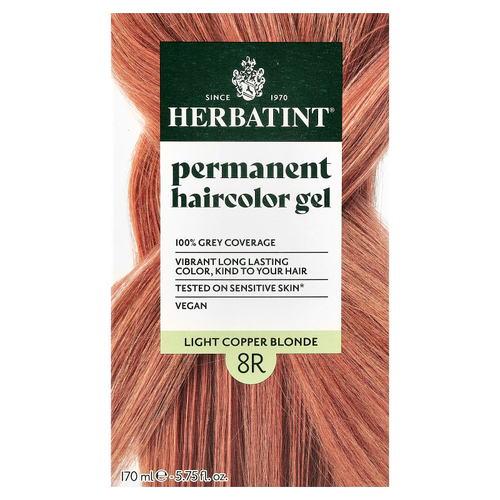 Herbatint, стойкая гель-краска для волос, 8R, светлый медный блондин, 135 мл (4,56 жидк. унции)
