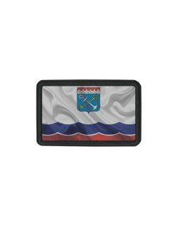 Шеврон Флаг-герб Ленинградской области dtf