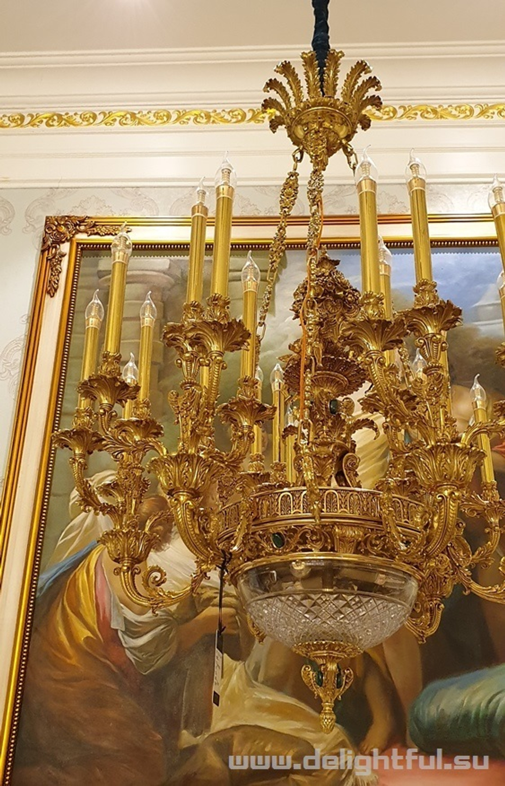 Латунная люстра