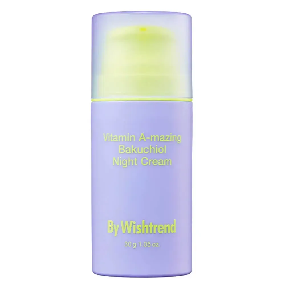 Ночной крем с ретинолом и бакучиолом By Wishtrend Vitamin A-mazing Bakuchiol Night Cream 30 гр. (Срок годности до 21.02.2027)