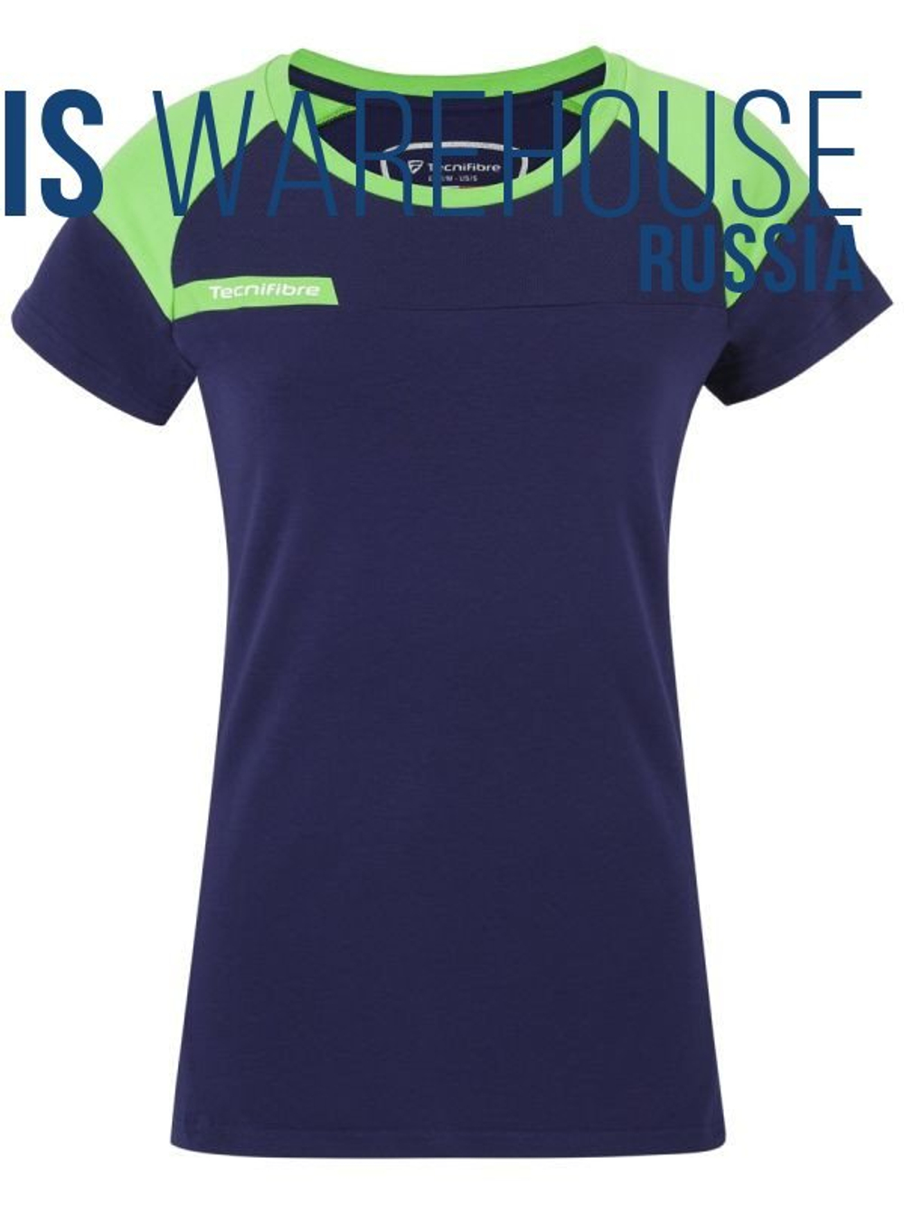 Женская теннисная футболка Tecnifibre Lady F1 Stretch - navy