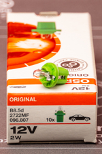 Osram 2W 12V Панель приборов - зеленый лайм (Закругленный цоколь) (1шт.)