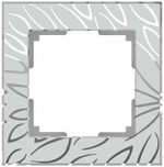 Рамка Edel на 1 пост серебряный WL09-Frame-01
