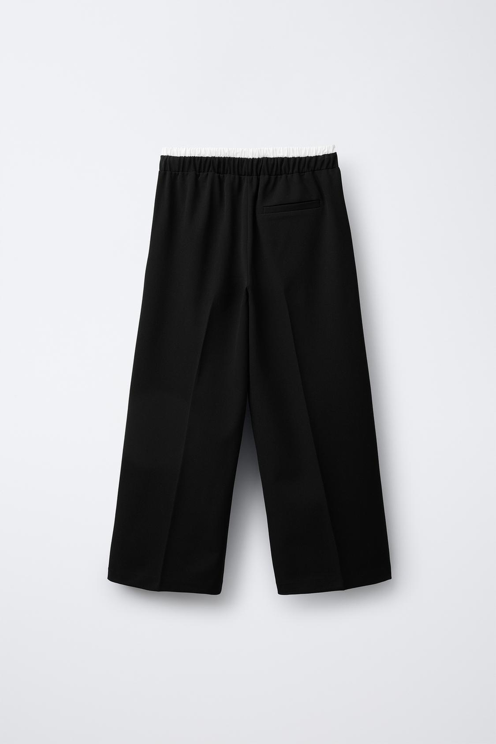 ZARA БРЮКИ С ДВОЙНЫМ ПОЯСОМ, ЧЕРНЫЙ