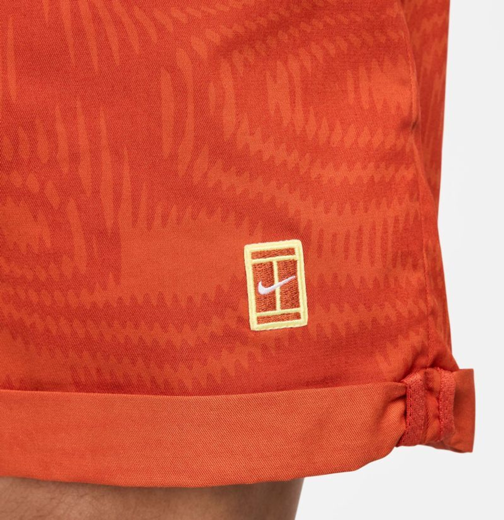 Мужские теннисные шорты Nike Court Heritage 6" Dri-Fit Tennis Shorts - Оранжевый