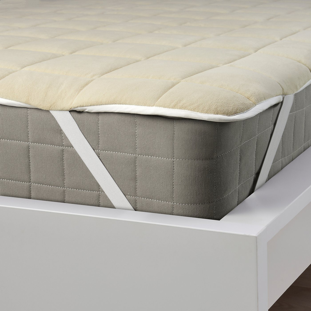 IKEA KEJSAROLVON  (ИКЕА КЕЙСАРОЛВОН)  -  Наматрасник - бежево-синий 160x200 см