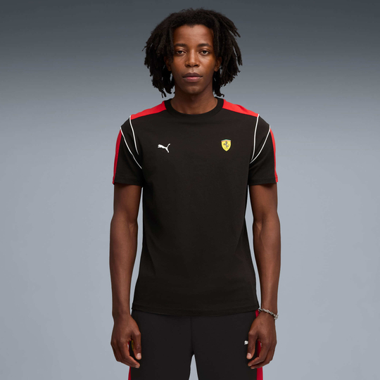 PUMA X SCUDERIA FERRARI MT7 МУЖСКАЯ ФУТБОЛКА, ЧЕРНЫЙ