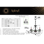 Подвесная люстра Aployt Koletta APL.755.03.06