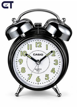 CASIO TQ-362-1B настольные часы-будильник — классический звонок, подсветка и Snooze